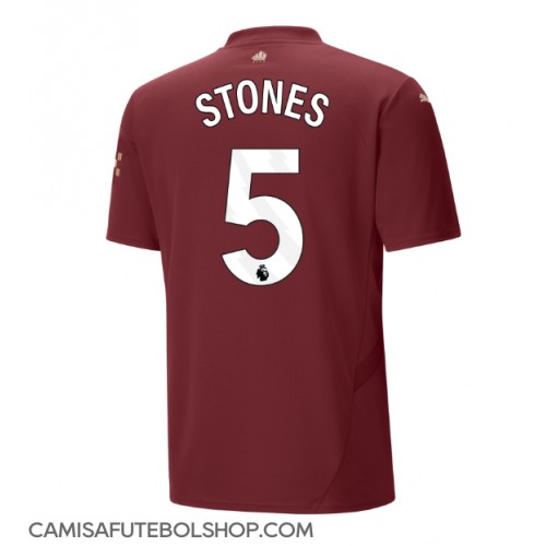 Camisa de time de futebol Manchester City John Stones #5 Replicas 3º Equipamento 2024-25 Manga Curta